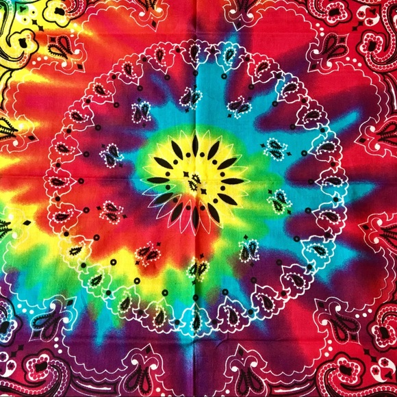 NWOT☮️Hippy Boho colorful 🌈bandana/face madk😷 - Picture 2 of 5